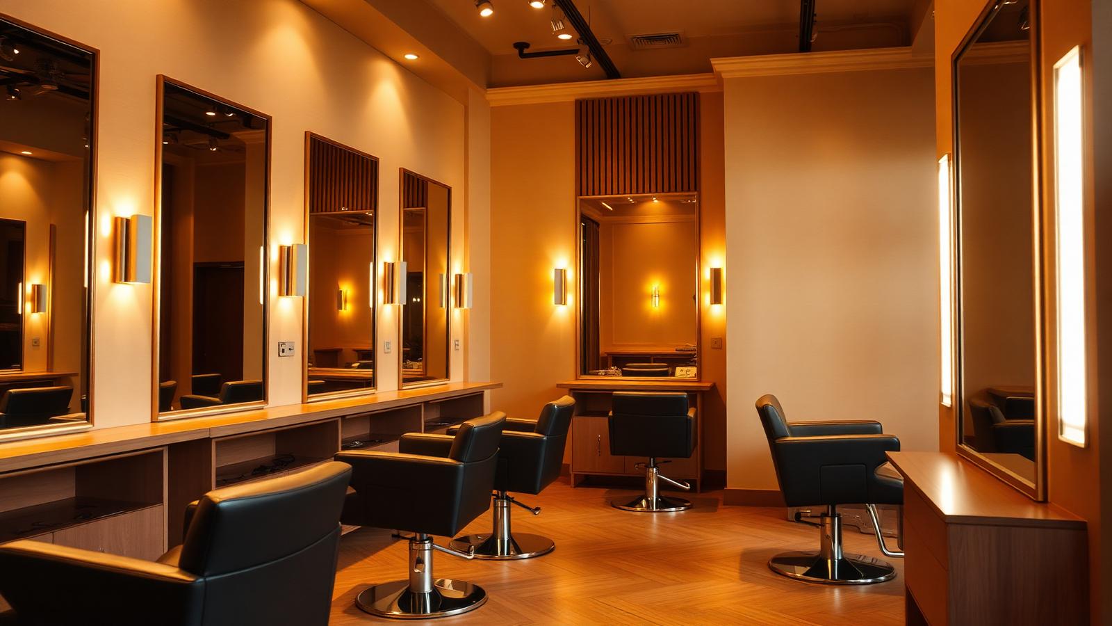 Modern salon interior